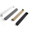 Oukali No Slotting Handle Cabinet Wardrobe Door Handle Aluminum Alloy With Plug Furniture Hardware Invisible Handle