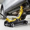 Low Profile Floor Jack, 2.5 Ton Capacity, Steel Racing Floor Jack with Single Piston Quick Lift Pump & Raised Saddle, Hydraulic Trolley Car Lift for