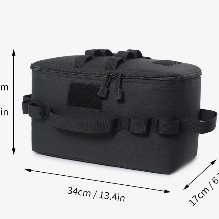 Multifunctional Tactical Outdoor Bag - Large Capacity, Anti-Collision Picnic, Cassette Stove Storage, Ice Pack Included