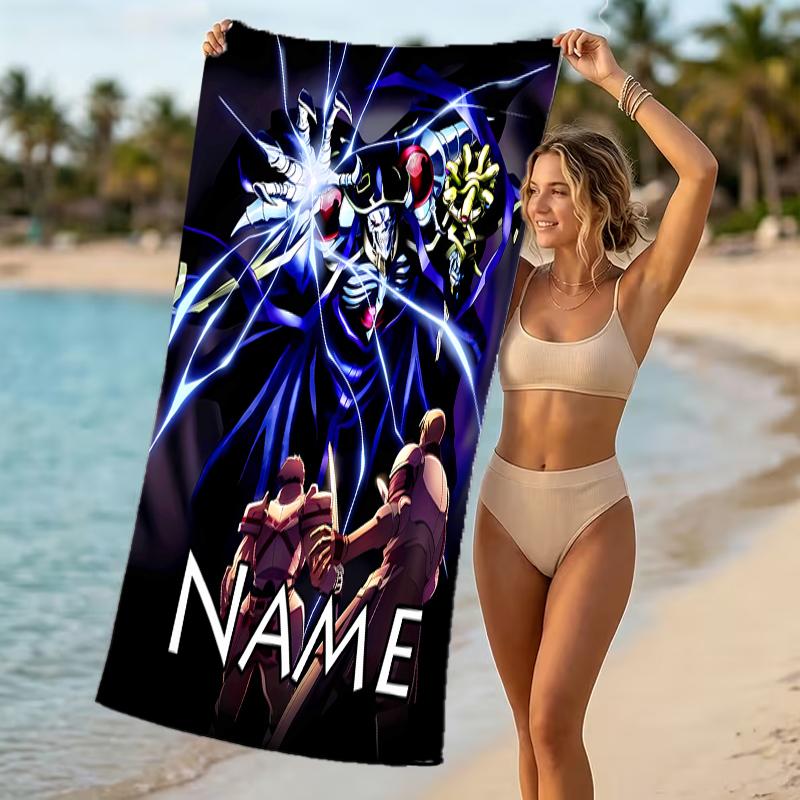Customizable personalized beach towels Overlord themed designs.Suitable for the beach, yoga, sports;ideal as beach accessories