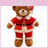 Christmas Teddy Bear Plush Toy With Santa Claus Costume Design For Holiday Decor And Gift Giving