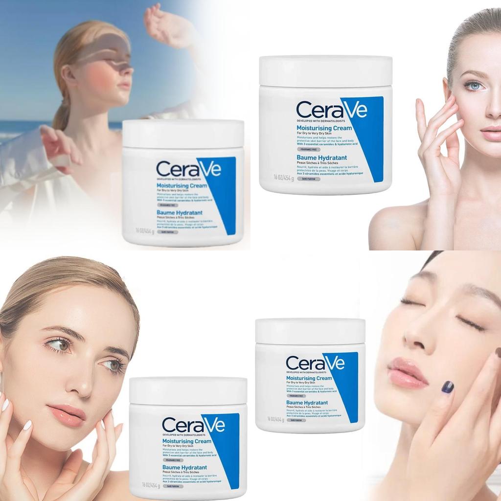 Cerave Hydrating Moisturizing Cream For All Skin Types Lightweight And Nourishing Formula