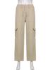 Low Waist  Wide leg trousers Vintage Loose Streetwear Baggy Jeans Women High Street Cargo Pants Women Casual Straight Trousers