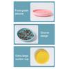 Silicone Dog Slow Feeder Bowl with Suction Cup Anti-Choking Non-Slip Puzzle Food Bowl for Dogs Cats Boredom Anxiety Relief