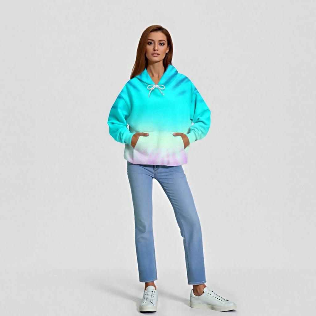 Damenmode Täglicher Lässiger Hoodie Langarm Bedrucktes Oberteil