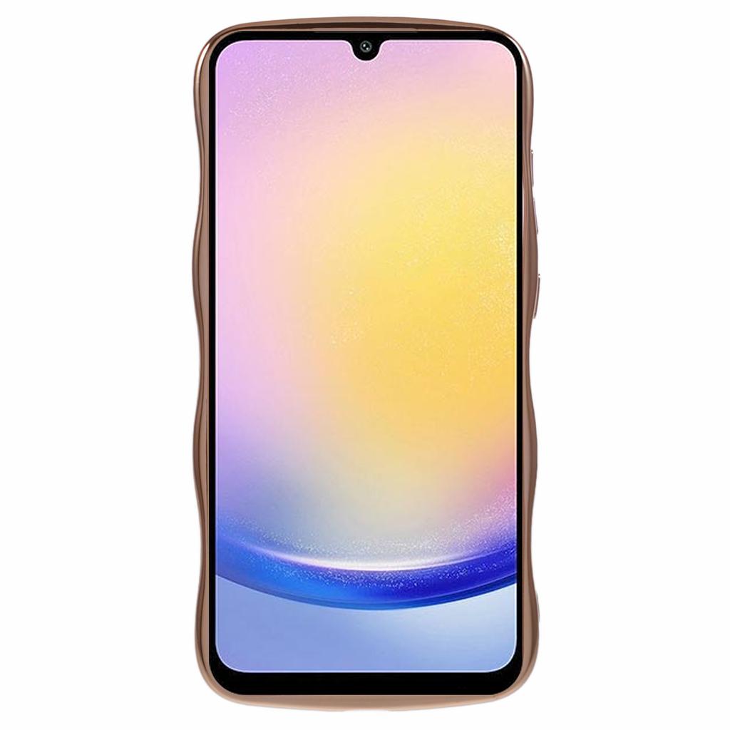 For Samsung Galaxy A34 5G Case Love Hearts TPU Phone Cover Curly Wave Frame Large Window