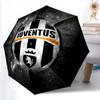 1 buc Umbrelă Auto Robustă cu 8 spițe, Umbrelă Club de Fotbal Juventus, Imprimată Digital, Umbrelă Pliabilă pentru Utilizare în Aer Liber, Portabilă