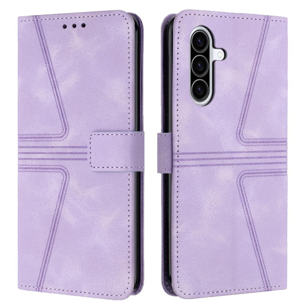 For Samsung Galaxy A36 5G Case Triangle Imprinted Anti-Scratch Phone Wallet Cover