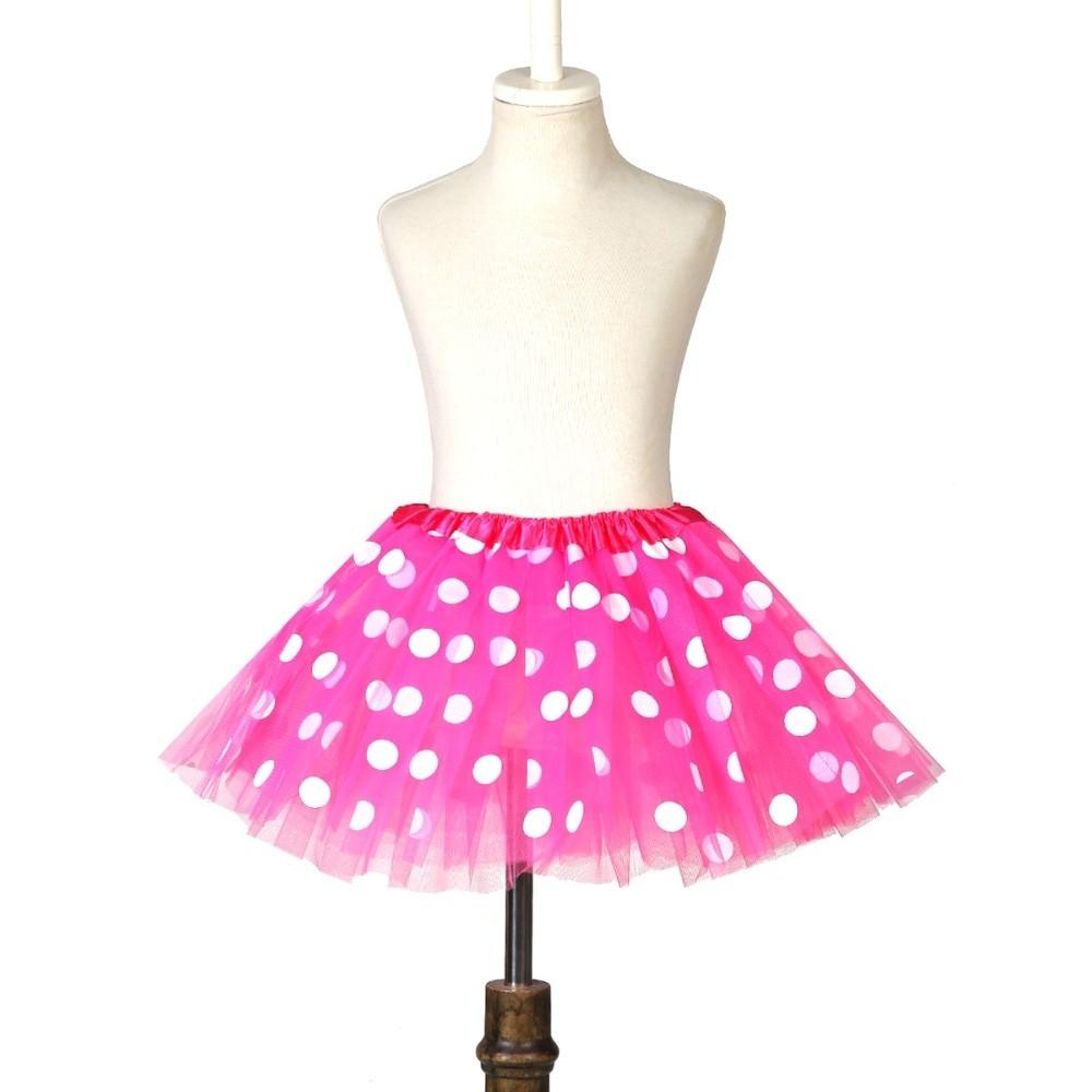 Polka Dot Print Tulle Dance Pettiskirt Layered Princess Skirt Ballet Dancewear Tutu Skirts  Adult
