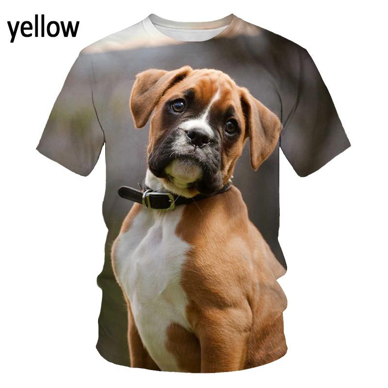 German Shepherd Dog T Shirt 3D Cute Doggy Printed Funny Puppy