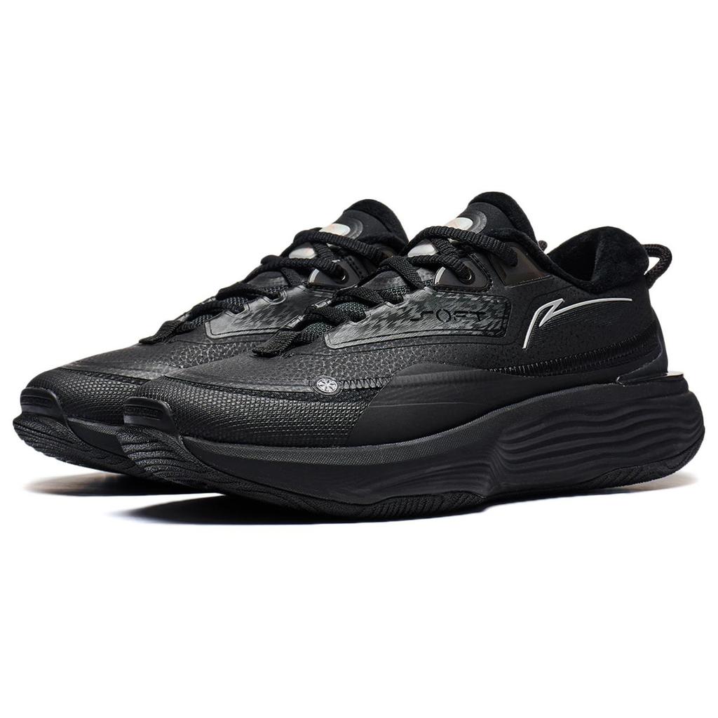 New LINING SOFT WARM Casual Shoes Women's Low top Black AGLT124-2
