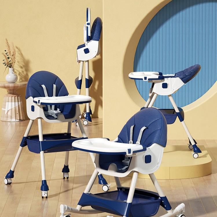 Multifunctional Foldable Baby High Chair for Infants: Convenient Eating and Table Seat