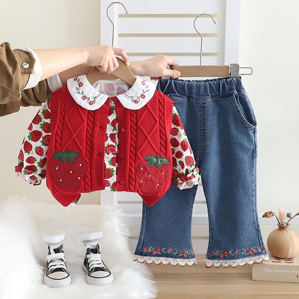 Kids Casual Long-Sleeve Set, Comfortable Daily Wear Outfits