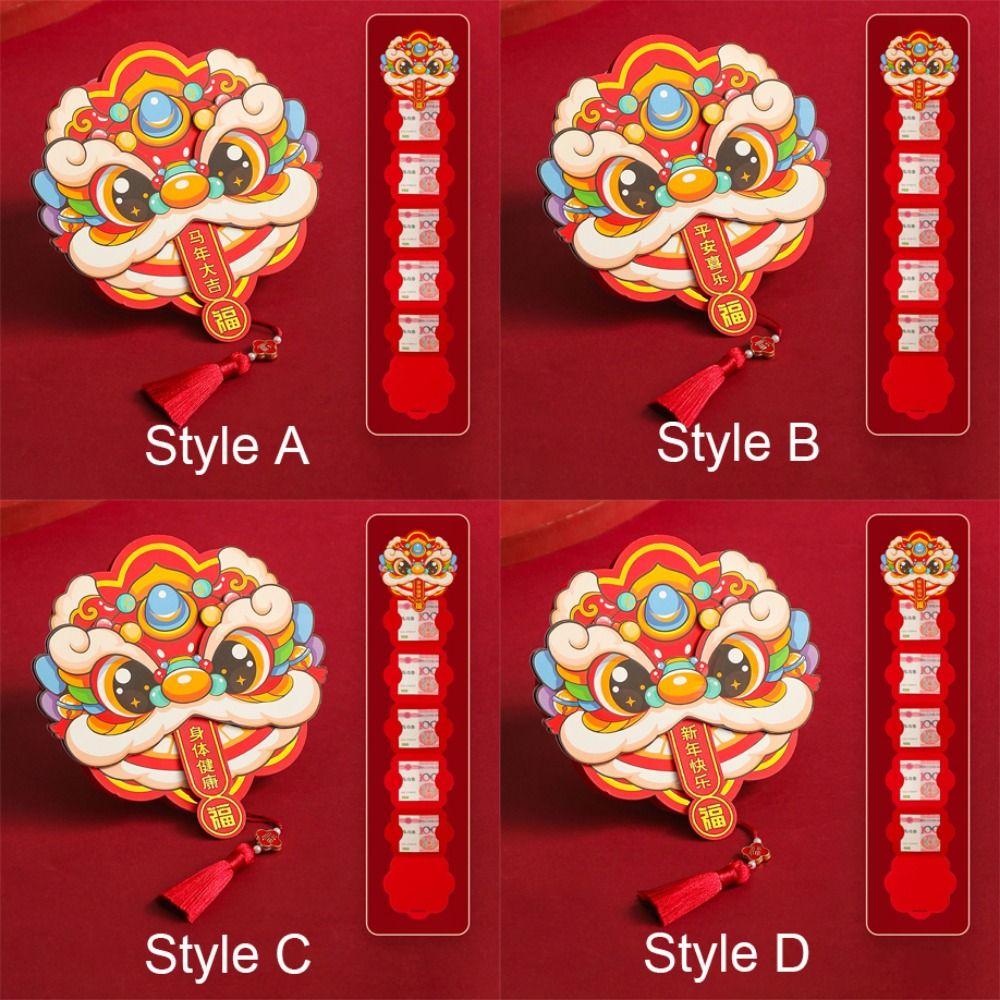 Traditional Horse Year Money Envelope Foldable Money Packets  New Year Greetings