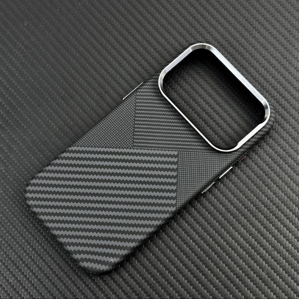 Applicable iPhone18PROMAX Kevlar Skin Sensing Magnetic Mobile Phone Case Apple 17 Carbon Fiber Hard Protective Case 16