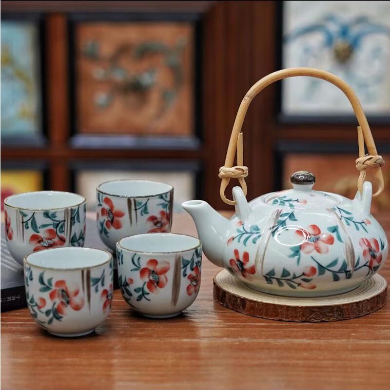 ZK Hand-Painted Ceramic Tea Set