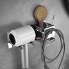 Wall-Mounted Stainless Steel Multifunctional Bathroom Hair Dryer Holder