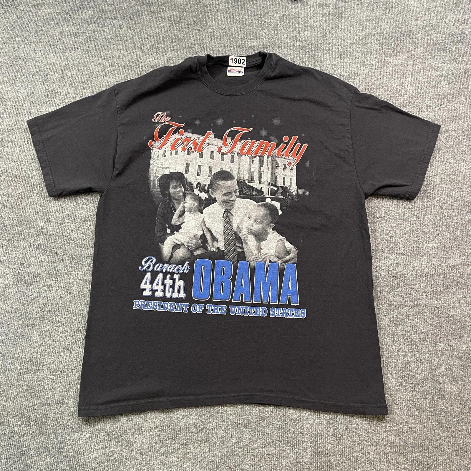 Barack Obama 44th USA President Shirt XL 23x28 Black XL