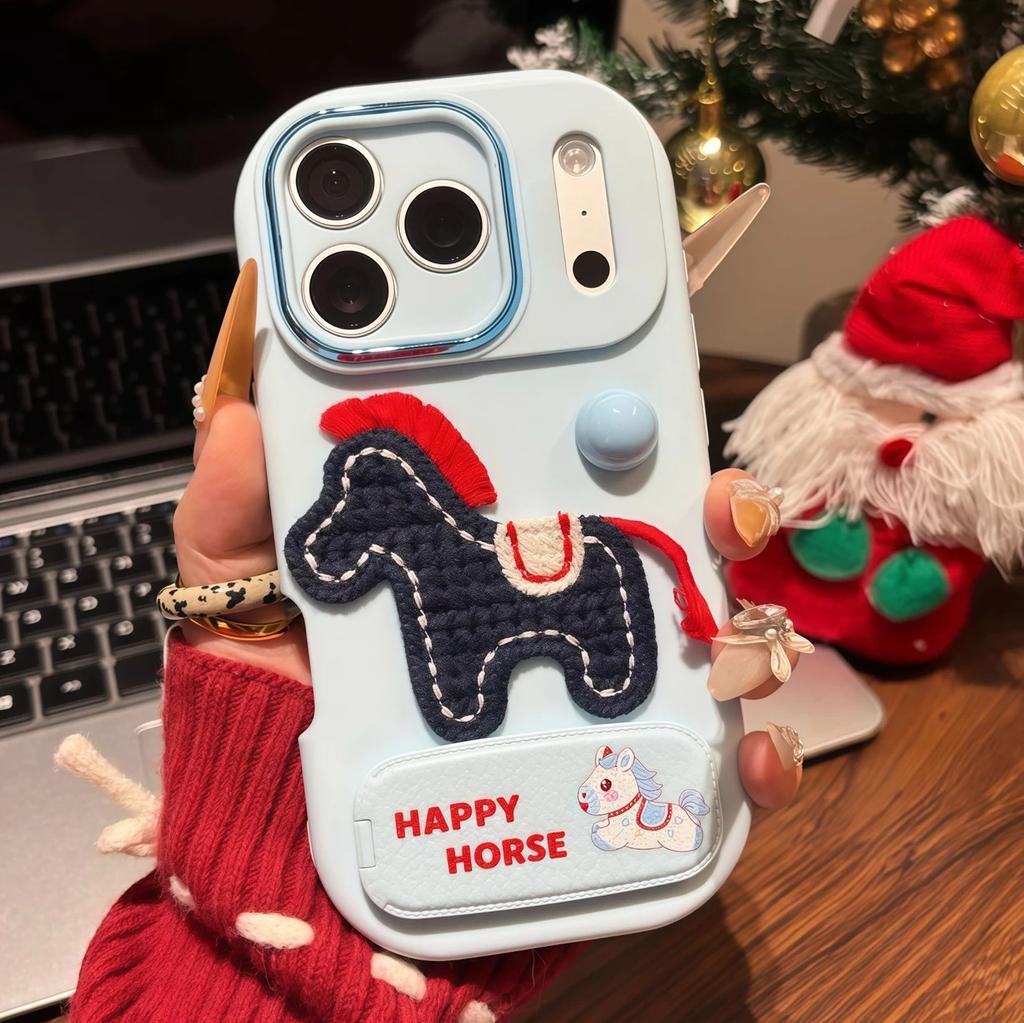 Red and Blue Pony Bracket, Suitable for Vivos30x200 Mobile Phone Protective Case, Redmi K70 Xiaomi 14/15 Anti-drop Case.
