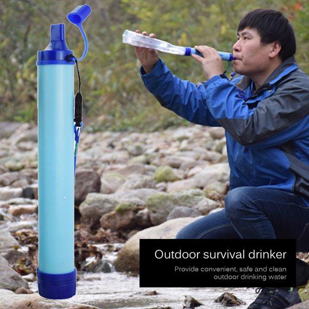 

Portable Outdoor Wild Life Emergency Direct Water Purifier Camping Hiking Emergency Survival Water Filter filtration Straws