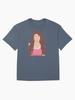 Selena Gomez Lineless Illustration Oversized T-Shirt