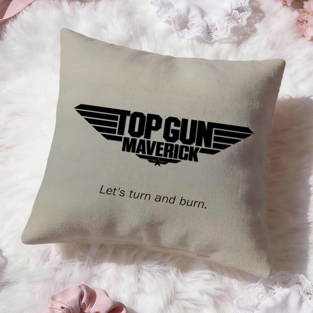 Classic Film T-Top GunS Cushion Cover Premium Comfort Reversible Pillow Cove -Two in One Design for Any Room & Car Interior