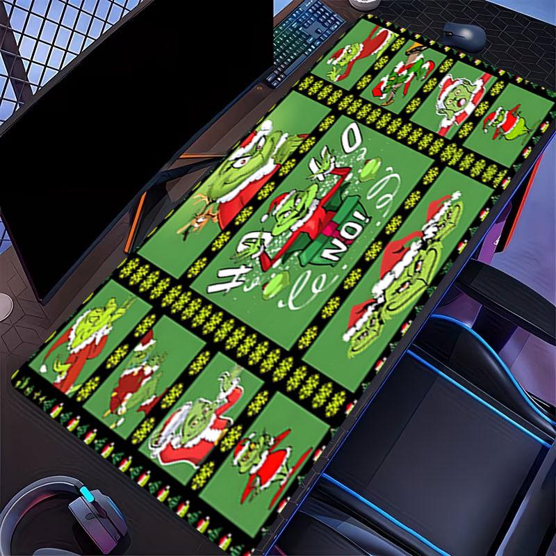 The Grinch Print Mouse Pad, for Keyboard Pad Laptop PC Mat for Office Home Use, Desk Decor, Perfect Birthday Gift for Gamers