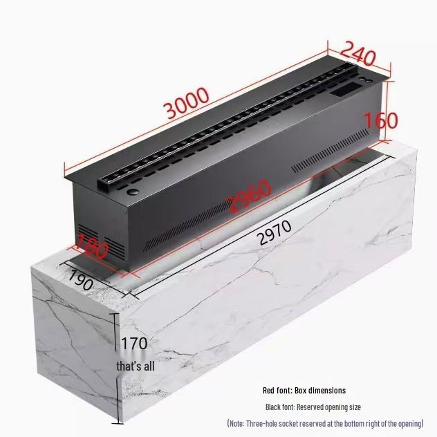 European Style 3D Atomizing Fireplace: Built-in Electronic Flame & Humidifier TV Cabinet Decor.