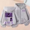 Anime Chaaw Man Zipper Hoodie Cartoon Reze Graphic Zip Up Jacket Men Women Manga Oversized Fleece Cotton Zip Up Sweatshirt