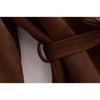 Women's Fashion Casual Solid Color Print Autumn Winter Long Sleeve POLO Neck Jackets Coats