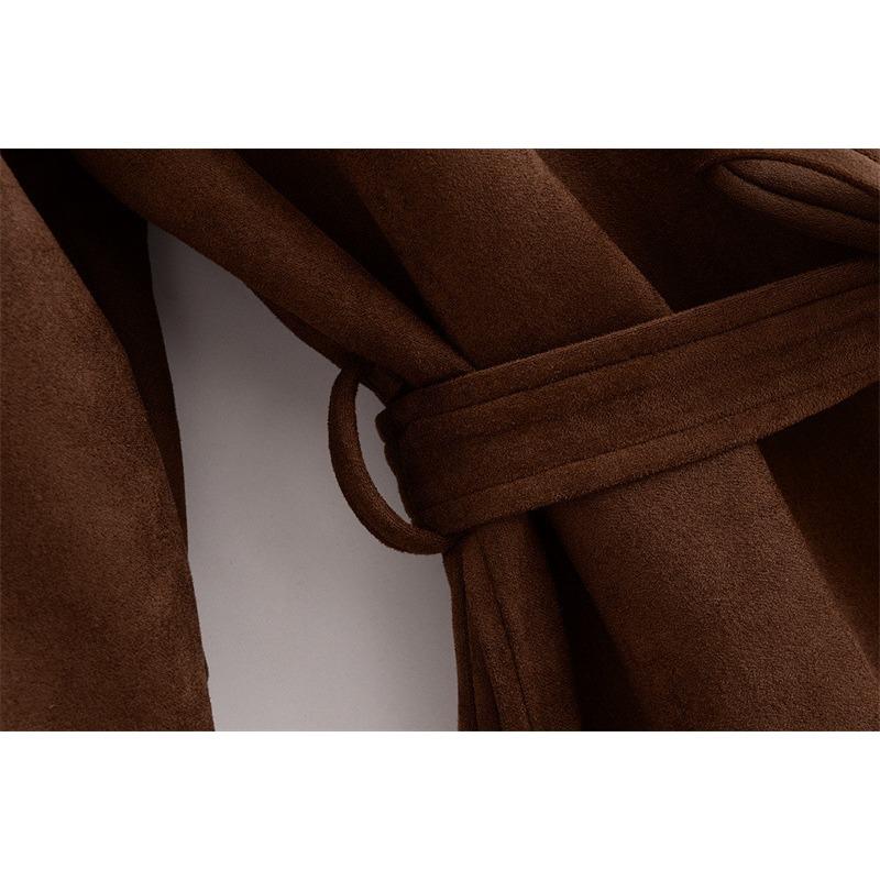 Women's Fashion Casual Solid Color Print Autumn Winter Long Sleeve POLO Neck Jackets Coats