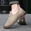 Fashion All-match Mens Sneakers Summer Lightweight Walking Footwear New Men's Loafers Mesh Breathable Flats Mens Slip On Casual Shoes