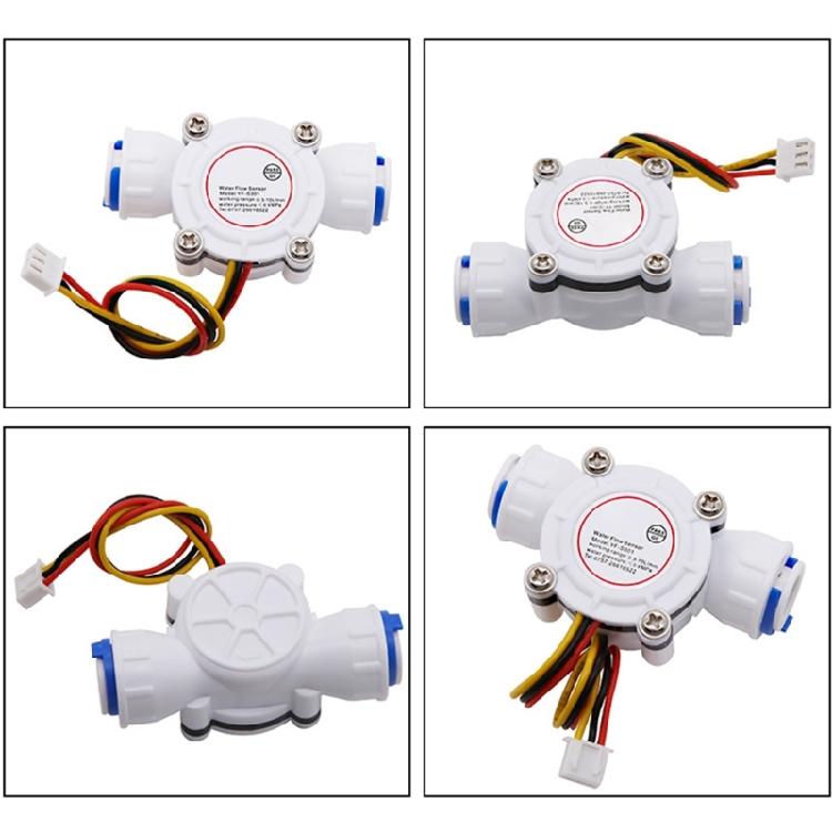 Water Flow 0.5-10L/min DN10 Flow Sensor Liquid Flowmeter for Water Heater
