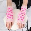 Y2K Woman Leg Warmers Japanese Lolita Autumn and Winter Heart Lolita Black Knee Warmers Long Socks JK Knitted Girls Leg Warmers