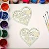 10/20 pieces of unfinished wooden heart-shaped "Best Mom" decorations - DIY Mother's Day gift, with a hollow heart design