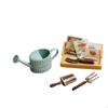 Miniature Garden Tools Realistic Gardening Watering Pot Set Model Toy Dollhouse