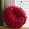 Craftsmanship Pleated Throw Pillow Home Decorative Round Pumpkin Velvet Cushion Floor Pillows for Living Room Chair Couch Sofa