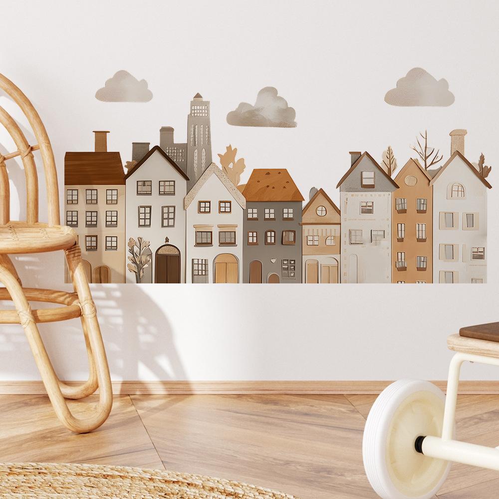 Naklejki ścienne w stylu skandynawskim dla pokoju dziecięcego, sypialni dziecka, pokoju, dekoracji artystycznej, naklejki winylowe