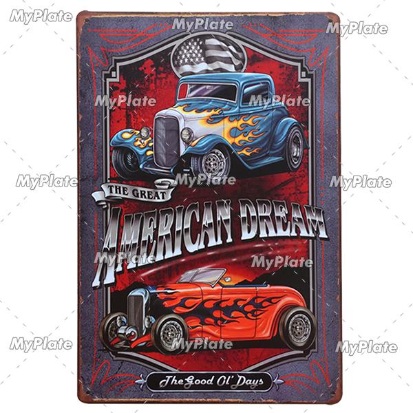 Ride Metal Sign Vintage Plaque Tin Sign Wall Decor For Garage Club Plate Crafts Art Route 66 Poster Gift Custom Wholesale