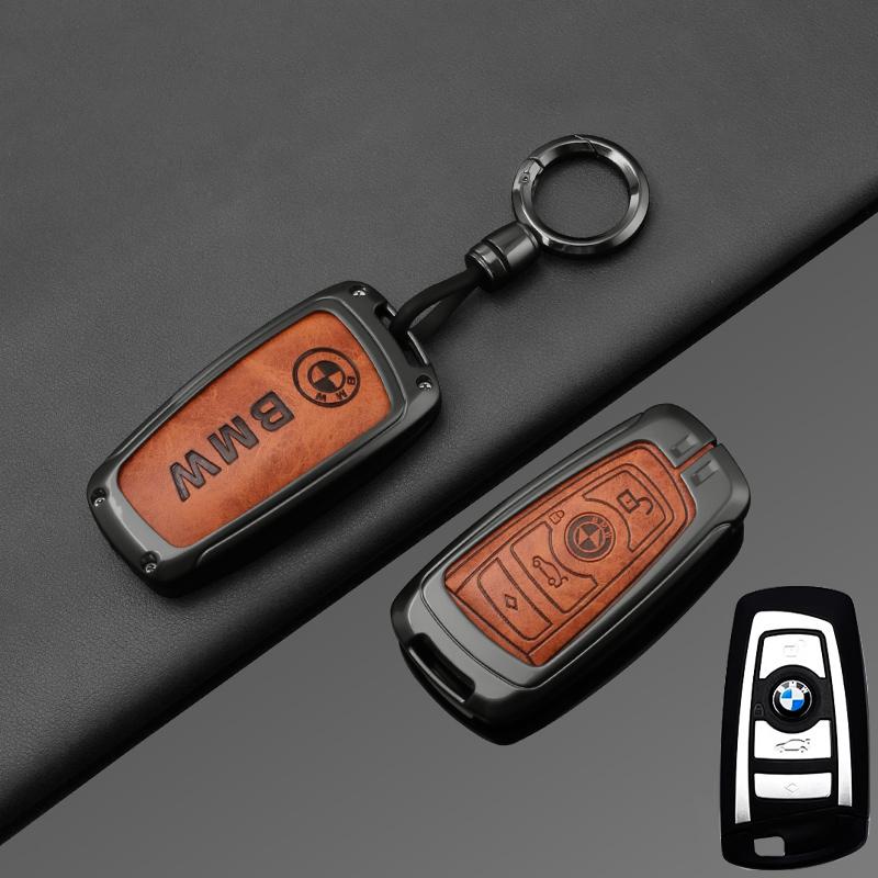 AXNX2 Fashion Zinc Alloy Car Key Case Cover Holder For BMW F30 F20 F10 F18 F22 F01 X3 X4 F06 F02 M3 M5 Protector Keychain Accessories