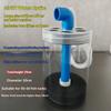 Schwimmendes Aquarium Bio-Filter Blaues Winkelstück Auslass Fischbecken Filter Brut Garnelen Zucht