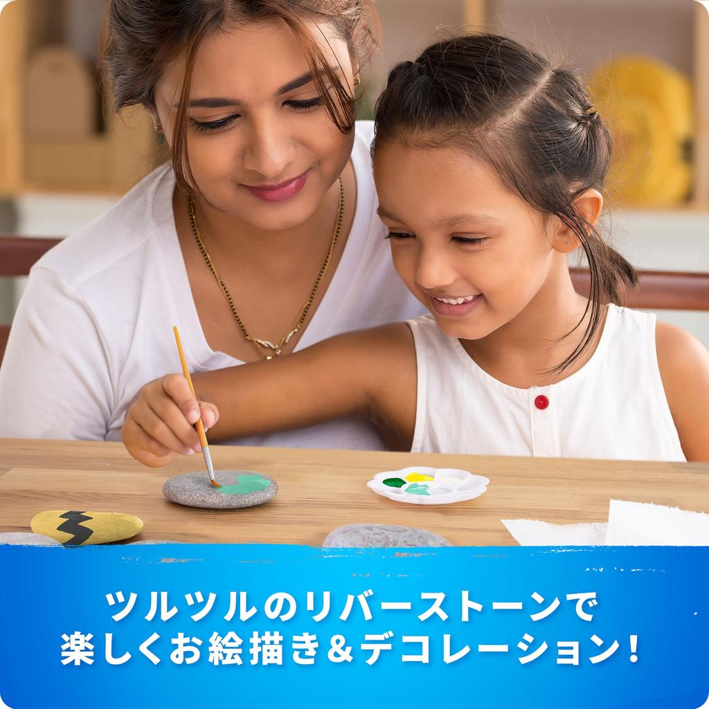 National Geographic Drawing 15 10 Colors of Brushes and STEM Learning Toy for Drawing Perfect for Outdoor Play or as a Gift Stones, Stones, Paint,