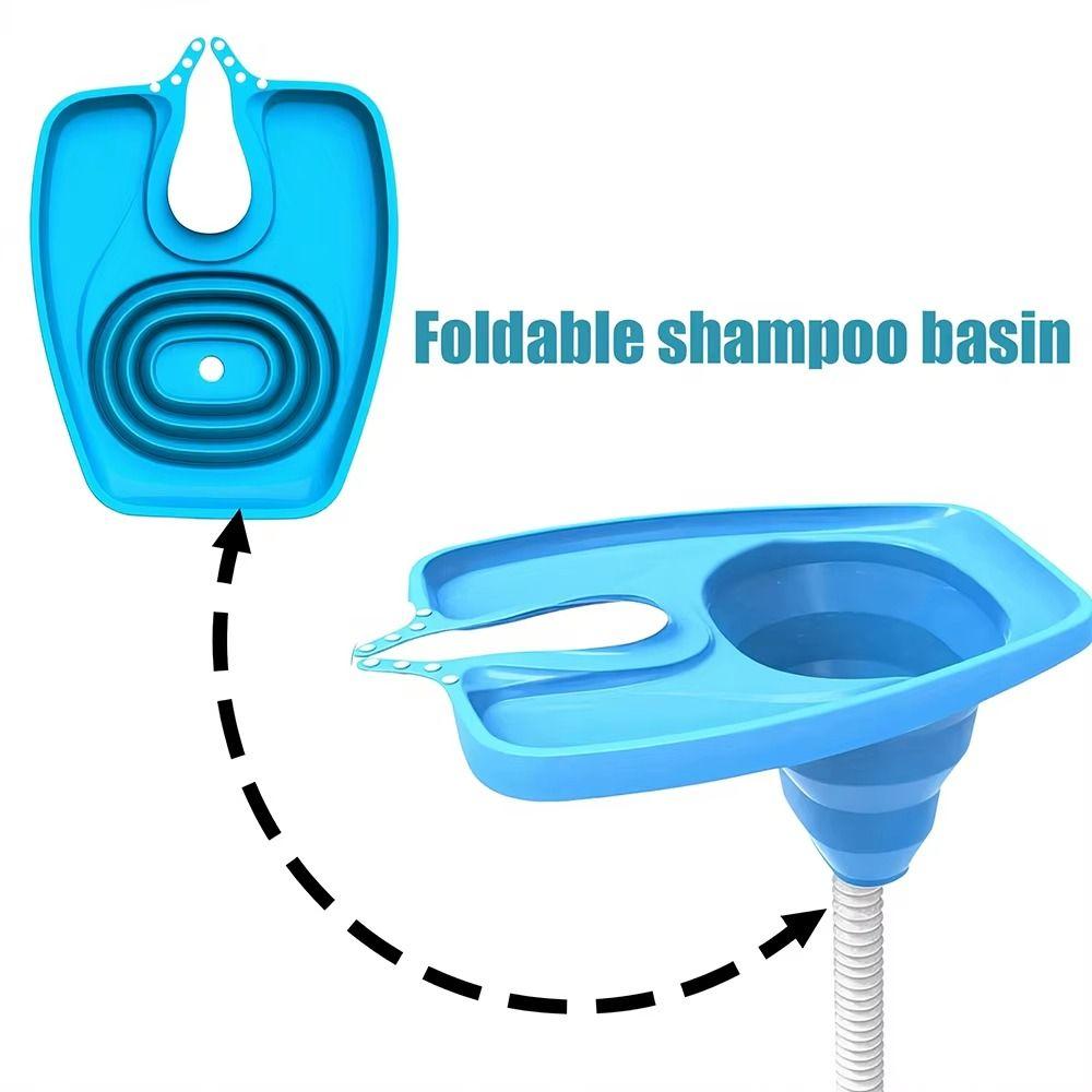 Upward-looking Hair Wash Tray Portable Hair Washing Sink Foldable Hair Washing Basin Elderly