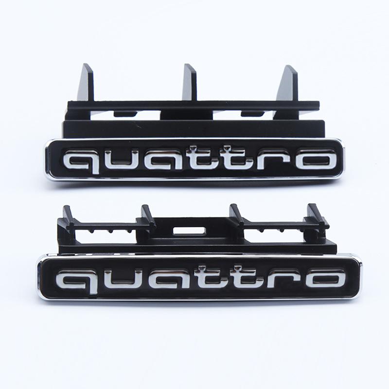 For Wszj8 A4L A5 A6L Q3 Q5 Quattro Front Grille Badge & Rear Trunk Emblem High-End Style Decoration Exterior Upgrade Accessories