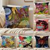 Rapper T-Trippie R-Redd  Cushion Cover Silky Short Plush Sofa Pillow Cover Hidden Zipper Soft Dustproof Case for Home Decor