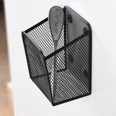 Magnetischer Bleistifthalter, Aufbewahrungskorb für Schreibwaren, Netzkorb, Schreibtisch, Stift, Make-up-Pinsel, Behälter, Küche, Kühlschrank-Organizer