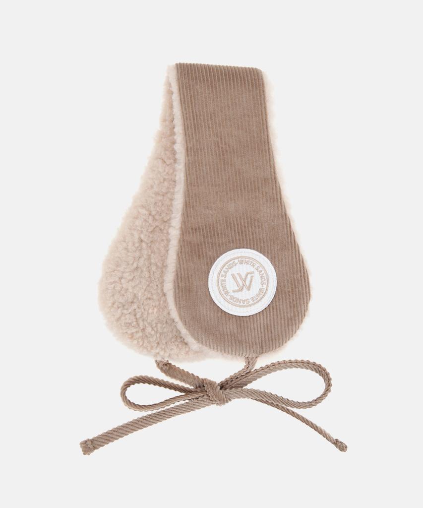 Hwaiteusaenjeu Corduroy Fur Earmuff Sullivan (10 Colors)