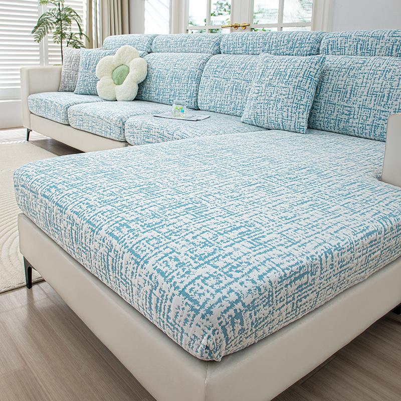 Jacquard Sofa Seat Cushion Cover Elastic Soft Sofa Covers For Living Room Furniture Protector Couch Cover Anti-Dust Removable
