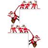 Santa Claus Door Frame Decoration Easy To Install Versatile Santa Claus Elk Sign Decorative Uses Paper Christmas Decorative Sign