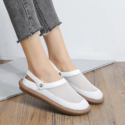 Mesh Sandalen Frauen Plattform Wohnungen Schuhe Sommer Maultiere Hausschuhe Sport Wandern Casual Sneakers 2024 Mode Mujer Zapatillas Rutschen